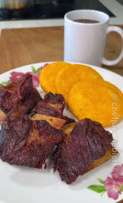 Costilla de res frita