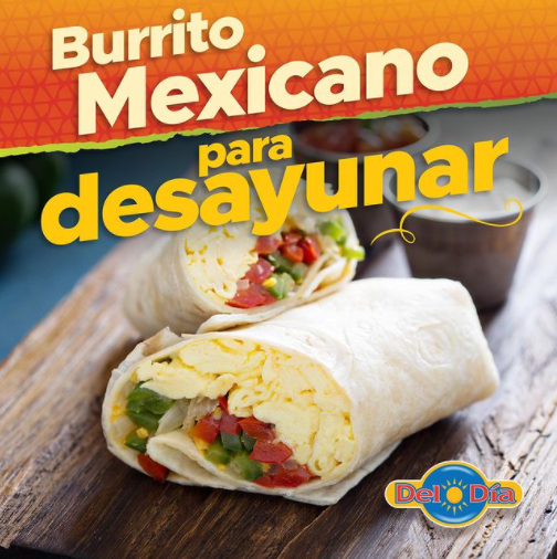 Burrito mexicano para desayunar
