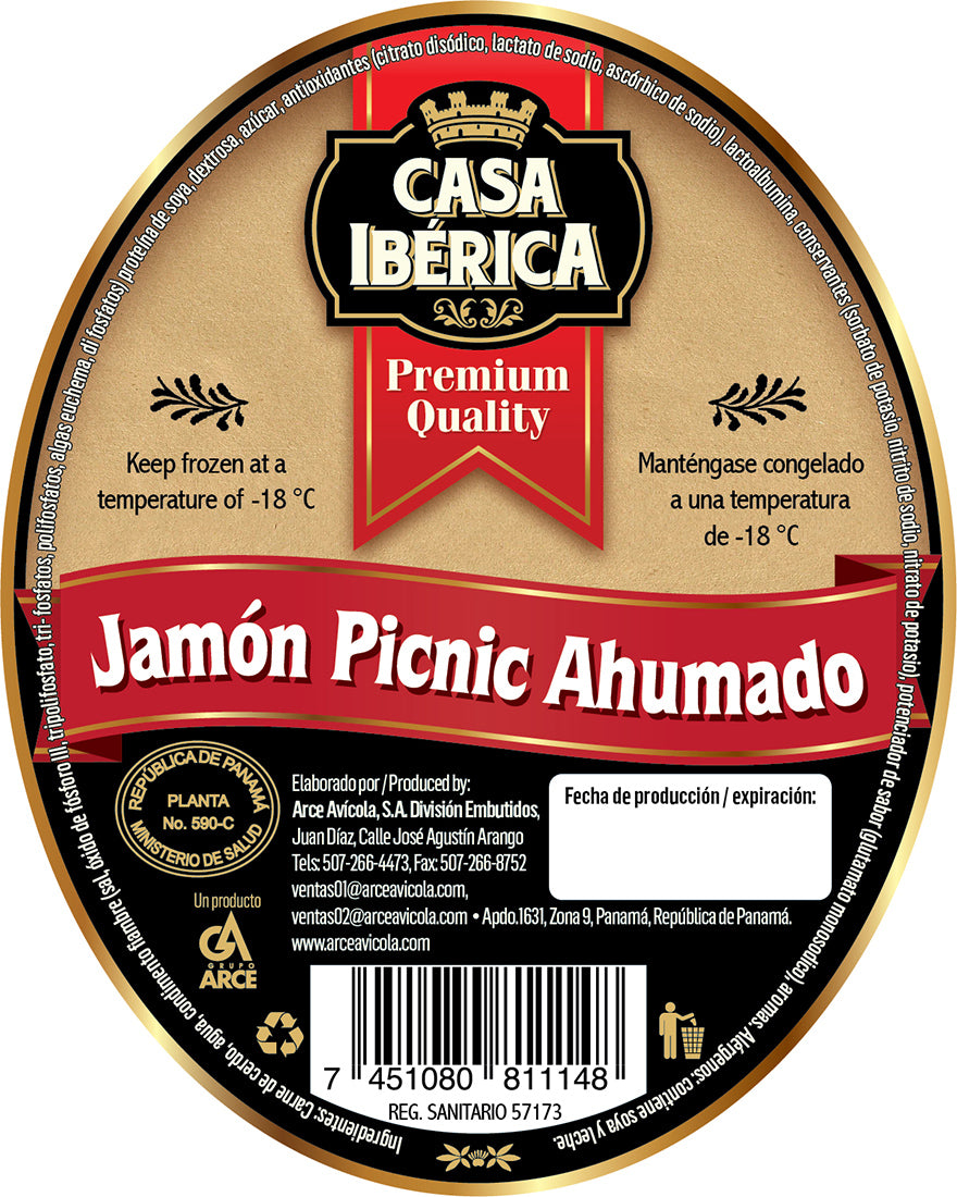 JAMON PICNIC AHUMADO - Productos Del Día